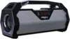 A black and gray portable Bluetooth speaker with a digital display. Produktbild-Vorschau