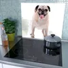 Spritzschutz Herdabdeckplatte Schneidebrett aus Glas Mops Produktbild-Vorschau 3