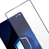 A screen protector is shown placed over a smartphone screen. Anteprima dell’immagine prodotto