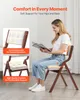 A woman is sitting on a chair and reading a book. The image also shows close-ups of the chair's features. Podgląd zdjęcia produktu