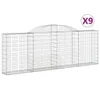 The Living Store Gabionen mit Hochbogen 9 Stk. Produktbild-Vorschau 2