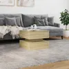 Table basse avec lampes LED Chêne Sonoma 50x50x40 cm Voir les images du produit 4