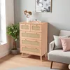 Cassettiera a 5 cassetti in legno naturale con frontali in Anteprima dell’immagine prodotto 9