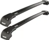 Two black roof racks are shown against a white background. Anteprima dell’immagine prodotto