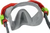 A close-up studio shot of a diving mask. Voir les images du produit