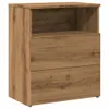 vidaXL Noční stolek Artisan dub 50x32x60 cm materiál na Náhled obrázku produktu 2