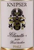 A wine label with brand name, crest, wine type, vintage, and region. Produktbild-Vorschau