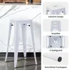 Duhome Chaises de bar en fer, lot de 4, hauteur d'assise 76 Voir les images du produit 6