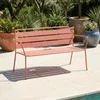 Anti-UV-behandeltes Gartensofa aus Stahl Rosa - Oviala Produktbild-Vorschau 2