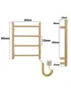 Elektrischer Badheizkörper 50x40 cm Gold Edelstahl timer 3h Produktbild-Vorschau 7