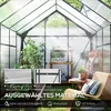 Outsunny Gewächshaus Aluminium Treibhaus mit Dachfenster Produktbild-Vorschau 5