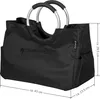 eluno Einkaufstasche WARWE aus Polyester, schwarz 43 x 29,5 Produktbild-Vorschau 7