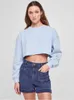 Urban Classics - Damen Cropped Flower Embroidery Terry Produktbild-Vorschau 7