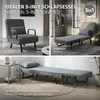 Poltrona reclinabile con funzione letto, poltrona 3-in-1 Anteprima dell’immagine prodotto 4
