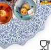 Tischdecke Maritim Korallen Blau Rund 140cm Band Produktbild-Vorschau 4