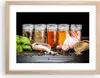 Gerahmtes Poster - Rahmen in heller Eiche - Gewürze Produktbild-Vorschau 1