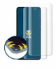A product shot of a screen protector for a smartphone, with a close-up inset showing its protective features. Produktbild-Vorschau
