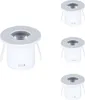 4er-Pack – 1 W, 90°, runde, weiße LED-Mini-Einbaustrahler Produktbild-Vorschau 3