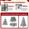 Collage of images showing features and assembly of a Christmas tree. Anteprima dell’immagine prodotto
