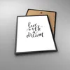 Gerahmtes Poster - Schwarzer Rahmen - Handschriftlich Live Produktbild-Vorschau 3