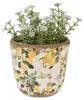 Vaso da fiori Clayre & Eef Ø 11x10 cm Beige Giallo Anteprima dell’immagine prodotto 2