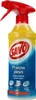 A bottle of cleaning spray with a red trigger spray top and a yellow and blue label. Anteprima dell’immagine prodotto