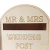 DIY Holz Hochzeit Mailbox Briefkasten mit Schloss Rustikale Produktbild-Vorschau 10