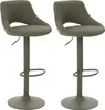 Two green bar stools are shown against a white background. Podgląd zdjęcia produktu