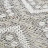In- & Outdoor Teppich Sisal Optik mit Rautenmustern beige Produktbild-Vorschau 2