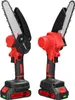 Two mini chainsaws are displayed side-by-side against a white background. Produktbild-Vorschau