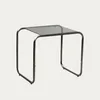 HOMLA Beistelltisch VELLUTO, verchromt, Glas, grau, 50 x 40 Produktbild-Vorschau 1
