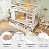 Dřevěná palanda Merax 90x200 cm se dvěma zásuvkami a Náhled obrázku produktu 3