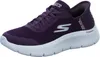 A single purple Skechers women's sneaker is shown against a white background. Produktbild-Vorschau