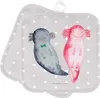 Mr. & Mrs. Panda Topflappen Axolotl Freundin - Grau Pastell Produktbild-Vorschau 1