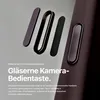 Close-up view of a phone case detail, highlighting a camera button. Anteprima dell’immagine prodotto