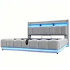 Letto matrimoniale contenitore 180x200 cm imbottito con Anteprima dell’immagine prodotto 9