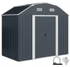 Outsunny Gerätehaus aus Stahl, 2,7 m² Geräteschuppen mit Produktbild-Vorschau 1