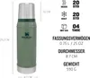 Stanley Classic Bottle S 0,75 L Hammertone Green Produktbild-Vorschau 6