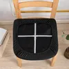 Sitzbezug für Stuhl aus Kunstleder in Schwarz – Formstabil Produktbild-Vorschau 5
