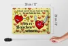 Blechschild Spruch 30x20cm Geh mit dir bis Herzen schneit Produktbild-Vorschau 5