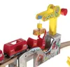 Set di trenini elettrico in legno, 57 pezzi, lunghezza 320 Anteprima dell’immagine prodotto 4