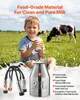 Electric Cow Milking Machine, 6.6 Gal / 25 L 304 Stainless Produktbild-Vorschau 6