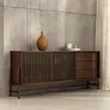 Sideboard ADAMO 175 cm aus Massivholz, Nussbaum Finish - Produktbild-Vorschau 2