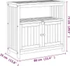 vidaXL Garten-Konsolentisch 80x35x75 cm Massivholz Akazie Produktbild-Vorschau 10
