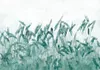 Vlies Fototapete - Blue Ears of Wheat 350x256 cm Blumen Produktbild-Vorschau 5