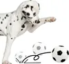 FOOTBALL quietschendes weißes und schwarzes 7cm Produktbild-Vorschau 7