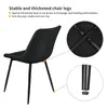 Lot de 2 chaises de salle à manger, fauteuil rembourré en Voir les images du produit 4