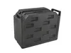 A black plastic storage container with handles is shown against a white background. Náhled obrázku produktu