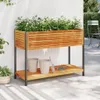 vidaXL Bac à plantes avec étagère 110x45x80 cm bois massif Voir les images du produit 2
