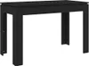 A black dining table is shown against a white background. Náhled obrázku produktu